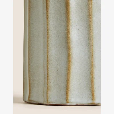 Marks & Spencer M&S Artificial Cow Parsley in Ceramic Vase - Green, Green