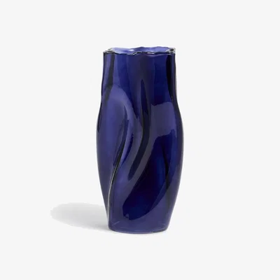 Marks & Spencer M&S Collection Irregular Glass Vase - Blue, Blue