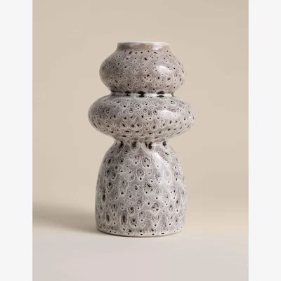 Marks & Spencer M&S Spot Reactive Glaze Ceramic Vase Natural