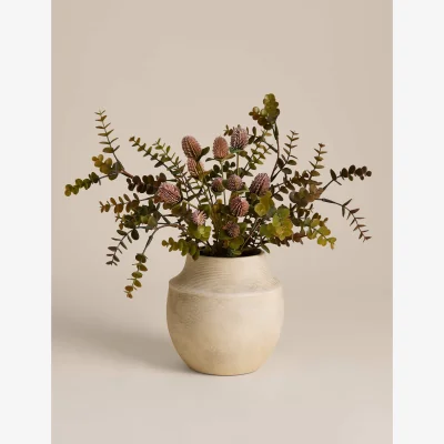 Marks & Spencer M&S Artificial Medium Dried Thistle Arrangement Neutral