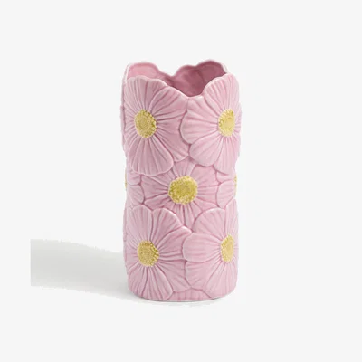 Marks & Spencer M&S Collection Daisy Ceramic Cylinder Vase - Light Pink, Light Pink