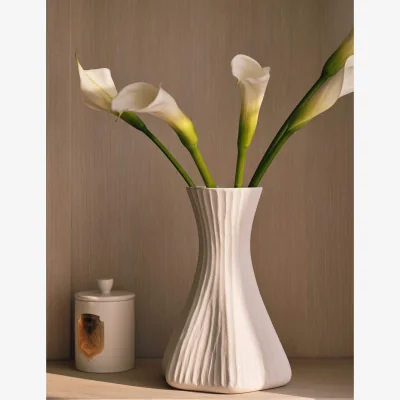 Marks & Spencer M&S X Kelly Hoppen Petal Ceramic Vase White