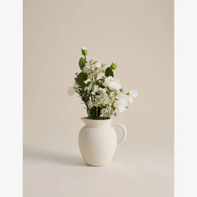 Marks & Spencer M&S Artificial Floral Arrangement in Ceramic Jug Neutral