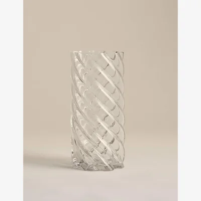 Marks & Spencer M&S Small Twist Glass Vase Clear