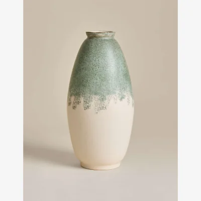 Marks & Spencer M&S Tall Rounded Ceramic Vase Green