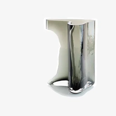 My Furniture Small Smoked Grey Glass Vase