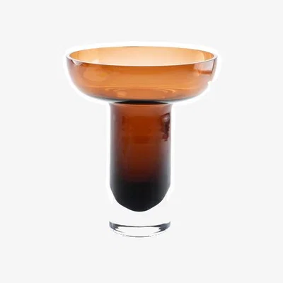 My Furniture Medium Cognac Glass Vase