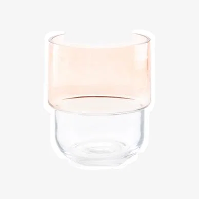 My Furniture Small Apricot Glass Vase