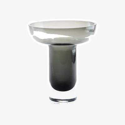 My Furniture Medium Grey Glass Vase