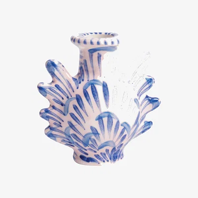 Made in Design Shellegance Tiny Vase ceramic blue / Vase - 10 x H 9 cm - & klevering