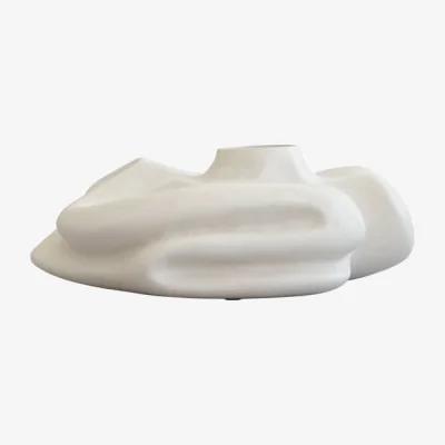 Made in Design Wabi Fat Vase ceramic white / 57 x 40 x H 23 cm - 101 COPENHAGEN