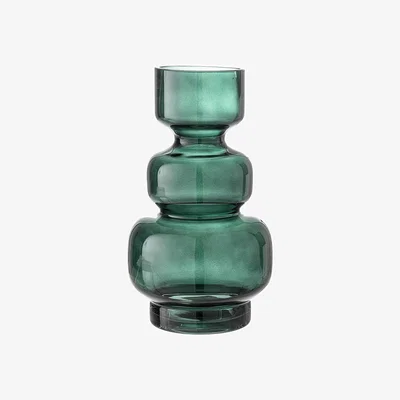 Made in Design Johnson Vase glass green / Ø 14.5 x H 25 cm - Bloomingville