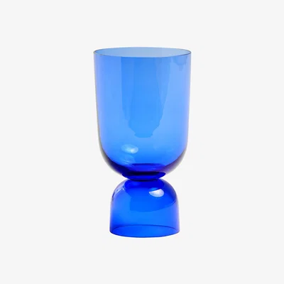 Made in Design Bottoms Up Vase - / Small - H 21 cm by Hay Blue