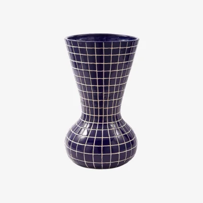 Made in Design Hamam Large Vase ceramic blue / Ø 36 x H 62 cm - Pols Potten
