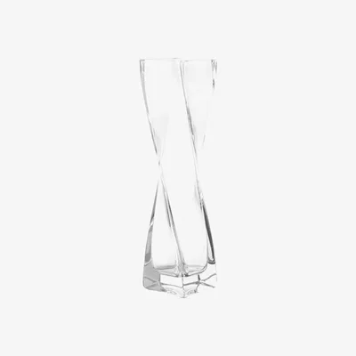 Made in Design Swirl Bud vase - H 20 cm by Leonardo Transparent