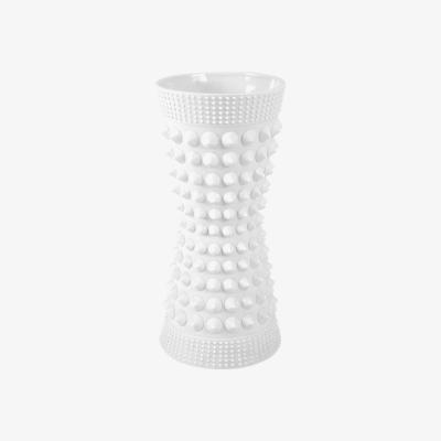 Made in Design Charade Studded Vase - Porcelain - H 9 cm by Jonathan Adler White
