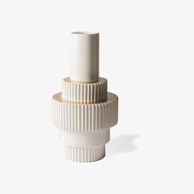 Made in Design Gear Large Vase - / Ø 24 x H 46 cm by Pols Potten White
