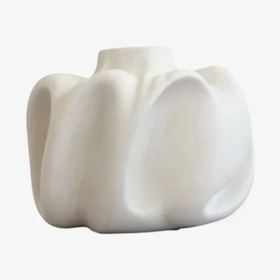 Made in Design Wabi Medio Vase ceramic white / Ø 35 x H 29 cm - 101 COPENHAGEN