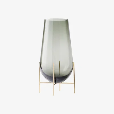 Made in Design Echasse  Small Vase - / H 28 cm by Menu Grey/Gold