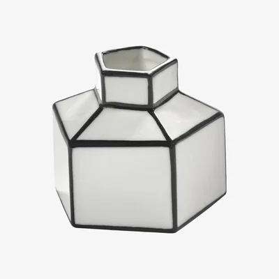 Made in Design Carte Blanche Vase ceramic white / Small - Ø 5.8 x H 8.5 cm - Serax