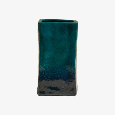 Made in Design Nomad Vase ceramic blue / 11 x 11 x H 21 cm - Maison Sarah Lavoine