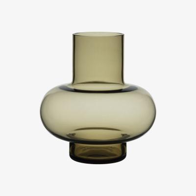 Made in Design Umpu Vase - / Hand-blown glass - Ø 20 x H 20 cm by Marimekko Brown
