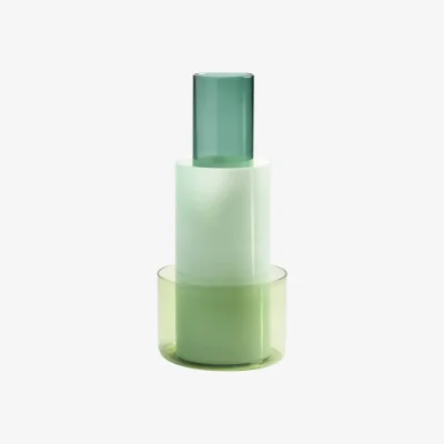 Made in Design Amphi Vase glass green / Ø 14.5 x H 32.5 cm - & klevering