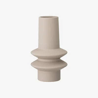 Made in Design Isold Vase ceramic beige / Ø 12.5 x H 22 cm - Bloomingville