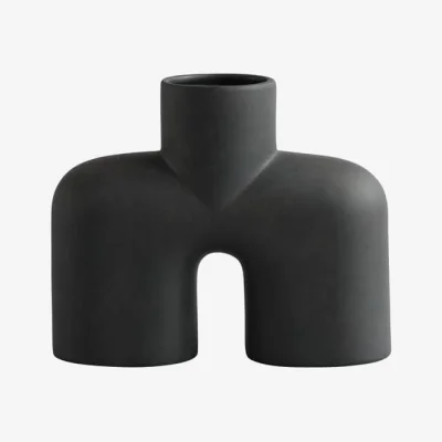 Made in Design Cobra Uno Medium Vase ceramic brown / L 30 x H 25 cm - 101 COPENHAGEN
