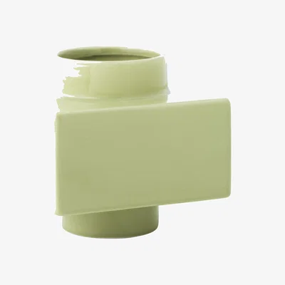 Made in Design Deko Object S4 Vase ceramic green / 16 x 16 x H 16 cm - Normann Copenhagen