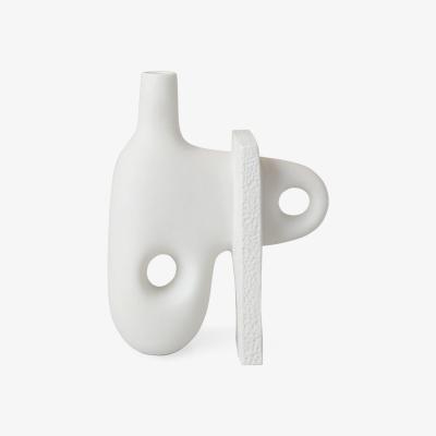Made in Design Paradox Small Vase - / Porcelain - H 17 cm by Jonathan Adler White