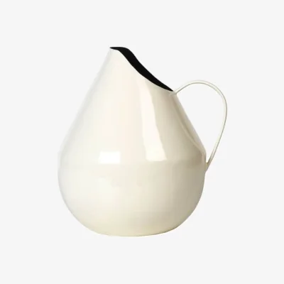Made in Design Rosario Vase metal beige / Enamelled iron - BROSTE COPENHAGEN
