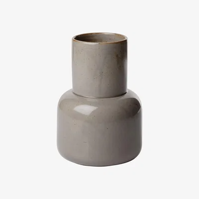 Made in Design Earthenware Vase - H 17,5 cm - Japonese earthenware by Fritz Hansen Grey