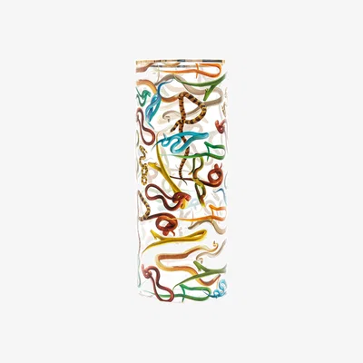 Made in Design Vase Toiletpaper - Snakes glass / Medium - Ø 20 x H 50 cm / 24K gold detail - Seletti