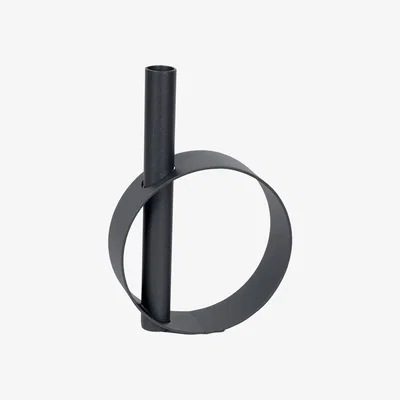 Made in Design Ios Bud vase - / Metal - H 23 cm by Fermob Black
