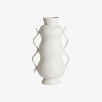 Made in Design Eve Triple Bulb Vase - / Handles in the shape of hands by Jonathan Adler White