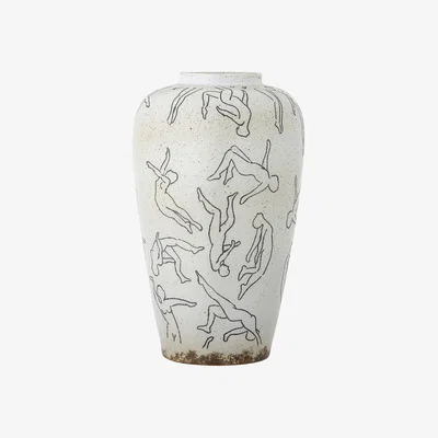Made in Design Adah Vase ceramic beige / Ø 21 x H 34 cm - Bloomingville
