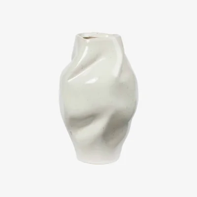 Made in Design Susie Vase ceramic white / Ø 13 x H 22 cm - BROSTE COPENHAGEN