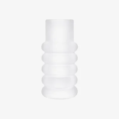 Made in Design Press Stem Vase glass white - Tom Dixon
