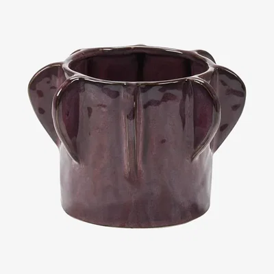 Made in Design Molly 02 Flower-pot holder ceramic purple / Vase - Ø 22 x H 15 cm - Serax