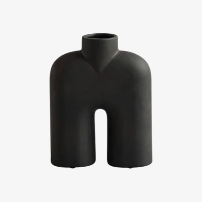 Made in Design Cobra Tall Mini Vase ceramic brown / L 18 x H 23 cm - 101 COPENHAGEN