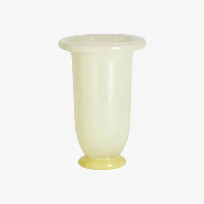 Made in Design Empire Medium Vase glass yellow / Ø 14.5 x H 21 cm - Hay