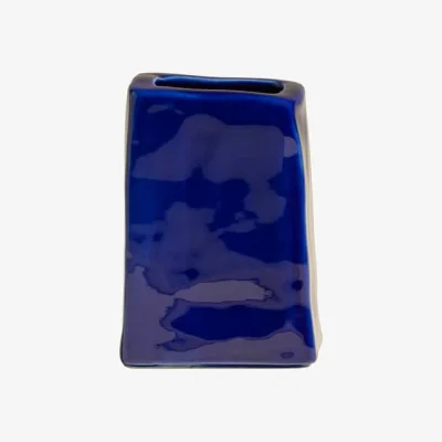 Made in Design Nomad Vase ceramic blue / 9.2 x 9.2 x H 11 cm - Maison Sarah Lavoine