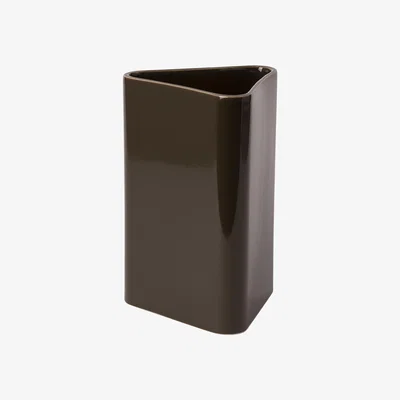 Made in Design Canvas Large Vase - / H 20.5 cm - Hand-made by raawii Green