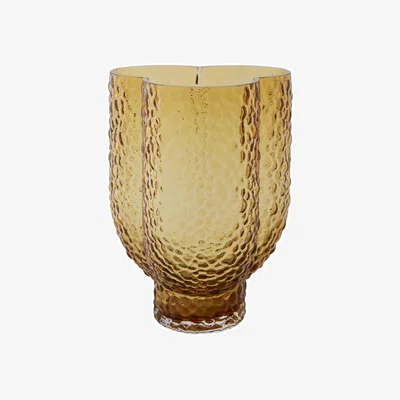 Made in Design Arura Trio Vase glass orange / 18.5 x 16.2 x H 25 cm - Textured glass - AYTM