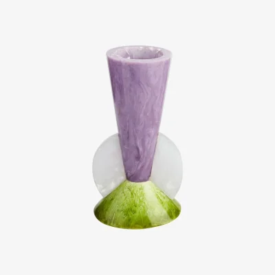 Made in Design Mustique Tapered Bud Vase plastic material purple / Acrylics - Jonathan Adler