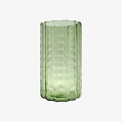 Made in Design Wave 01 Vase glass green / Ø 12 x H 21 cm - Serax