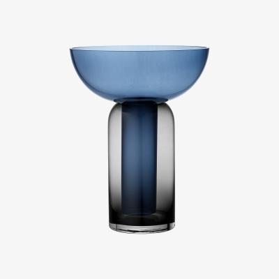 Made in Design Torus Large Vase - / H 35 cm by AYTM Blue