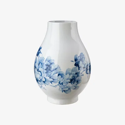 Made in Design Peony Vase - / Ø 28 x H 40 cm by Pols Potten Blue