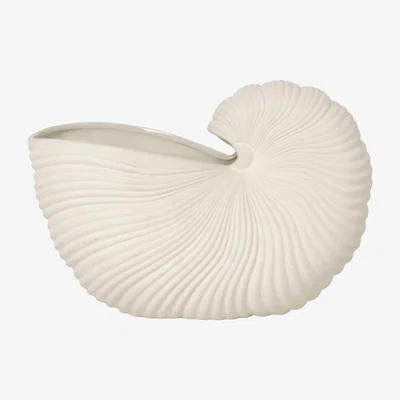 Made in Design Shell Vase - / Ceramic shell by Ferm Living White